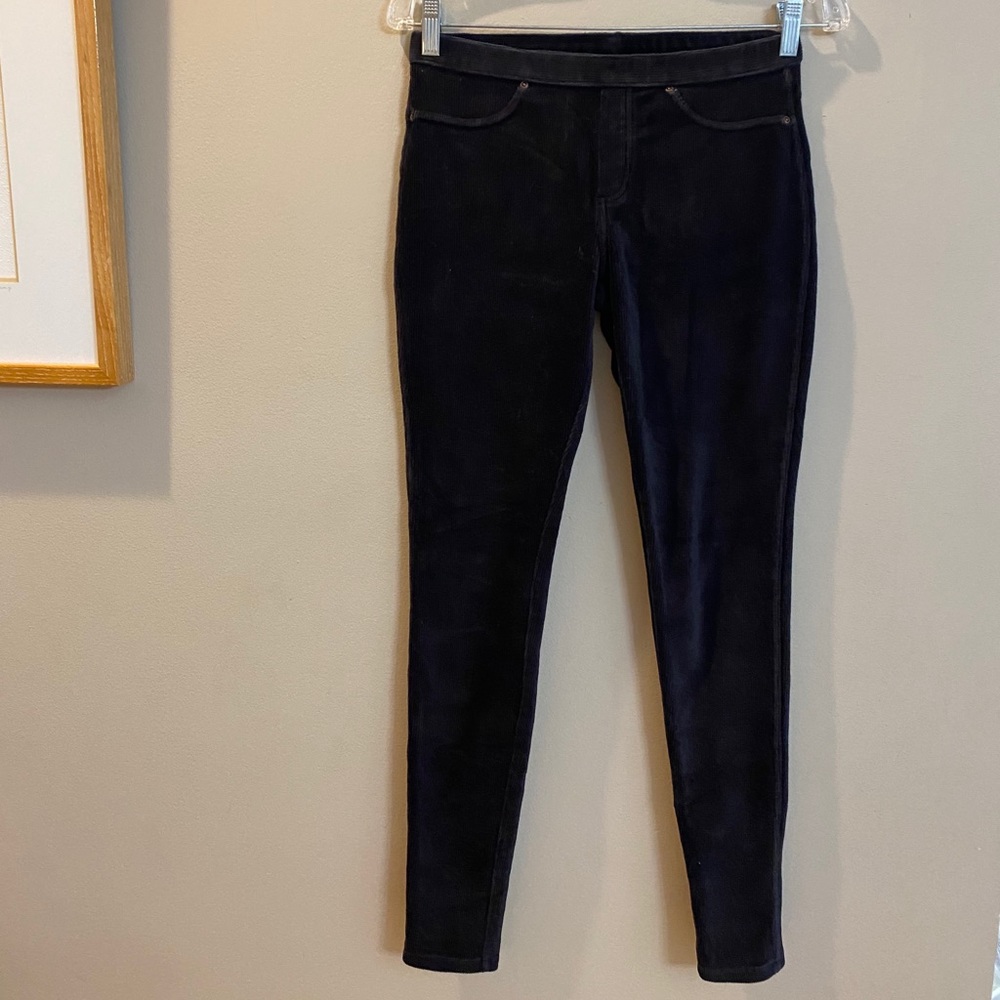 Black size small corduroy leggings